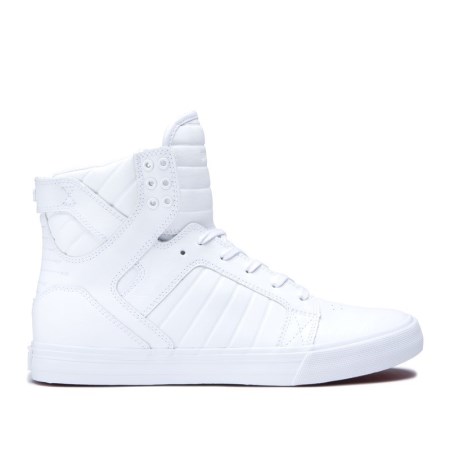 Supra Skytop Hvite Høye Sneakers Herre [NO-5-W124]